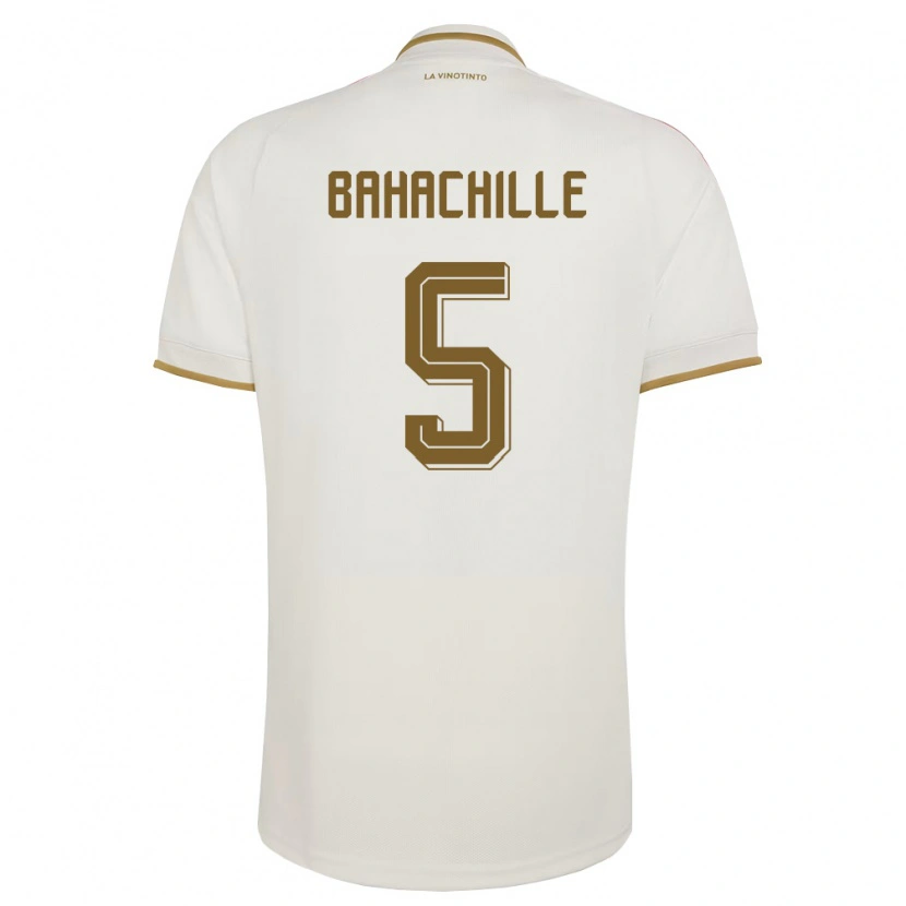 Danxen Mujer Camiseta Venezuela Abraham Bahachille #5 Marfil Amarillo 2ª Equipación 26-28 La Camisa México