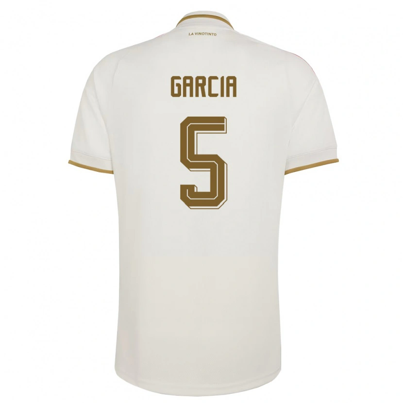 Danxen Mujer Camiseta Venezuela Piero Garcia #5 Marfil Amarillo 2ª Equipación 26-28 La Camisa México