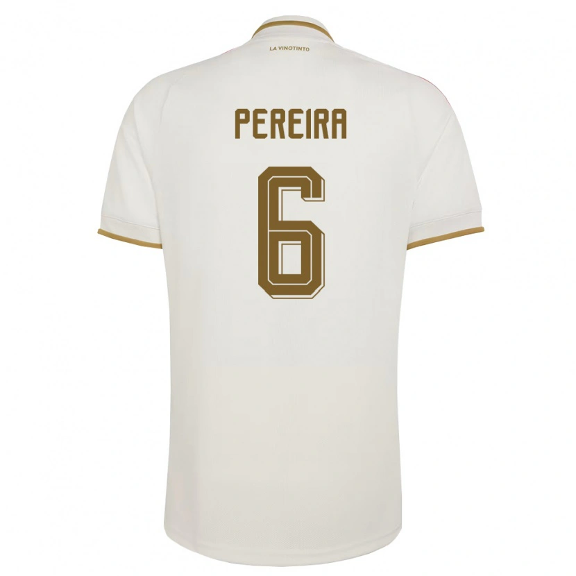 Danxen Mujer Camiseta Venezuela Daniel Pereira #6 Marfil Amarillo 2ª Equipación 26-28 La Camisa México