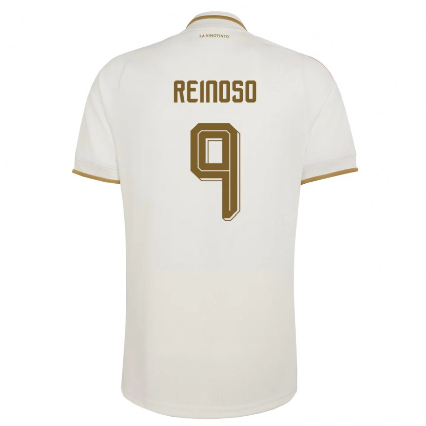 Danxen Mujer Camiseta Venezuela Lucciano Reinoso #9 Marfil Amarillo 2ª Equipación 26-28 La Camisa México