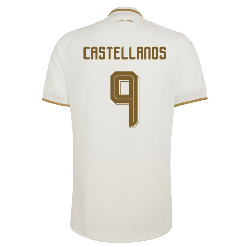 Danxen Mujer Camiseta Venezuela Deyna Castellanos #9 Marfil Amarillo 2ª Equipación 26-28 La Camisa México