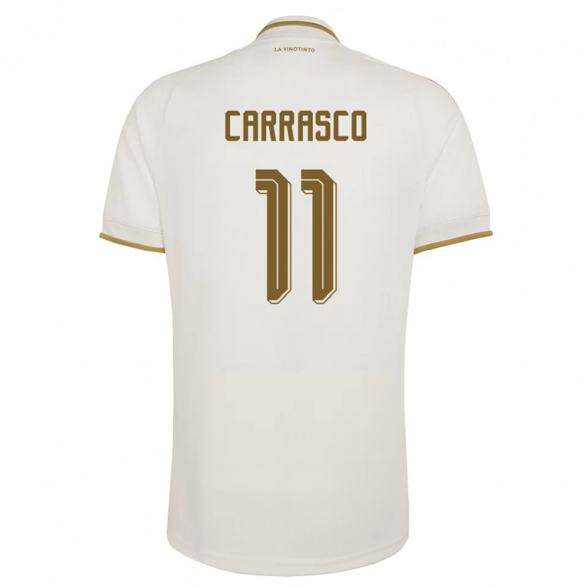 Danxen Mujer Camiseta Venezuela Raiderlin Carrasco #11 Marfil Amarillo 2ª Equipación 26-28 La Camisa México