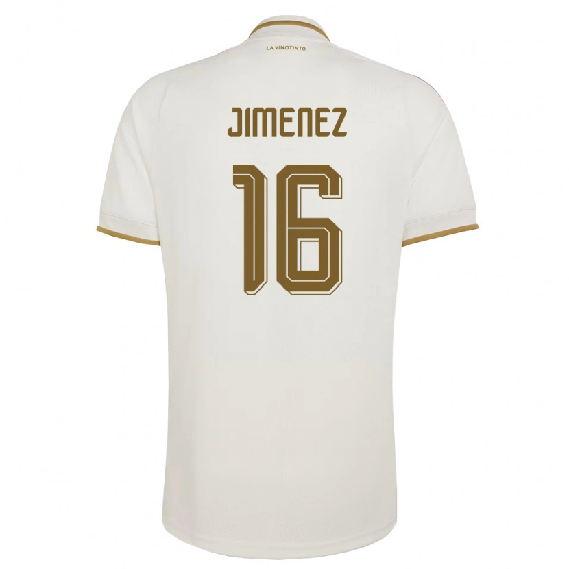 Danxen Mujer Camiseta Venezuela Néstor Jiménez #16 Marfil Amarillo 2ª Equipación 26-28 La Camisa México