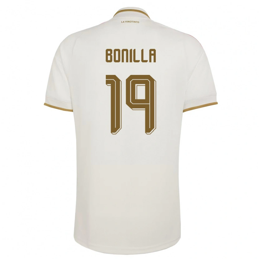Danxen Mujer Camiseta Venezuela Edgar Bonilla #19 Marfil Amarillo 2ª Equipación 26-28 La Camisa México