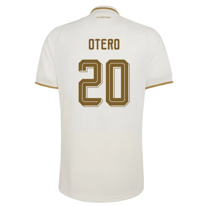 Danxen Mujer Camiseta Venezuela Rómulo Otero #20 Marfil Amarillo 2ª Equipación 26-28 La Camisa México