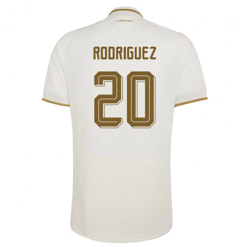 Danxen Mujer Camiseta Venezuela Dayana Rodríguez #20 Marfil Amarillo 2ª Equipación 26-28 La Camisa México