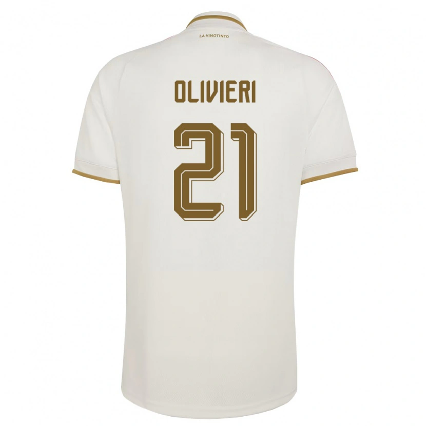 Danxen Mujer Camiseta Venezuela Bárbara Olivieri #21 Marfil Amarillo 2ª Equipación 26-28 La Camisa México
