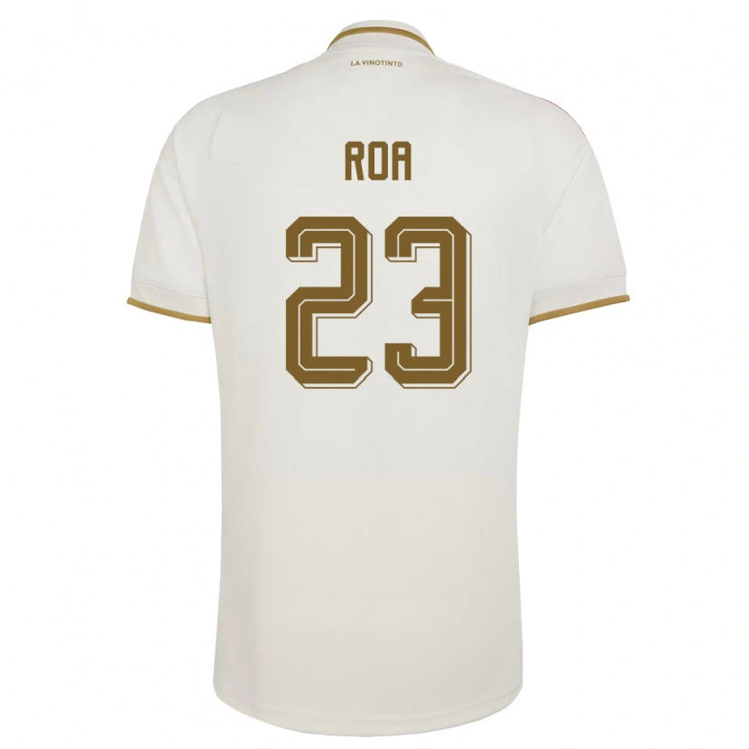 Danxen Mujer Camiseta Venezuela Keiber Roa #23 Marfil Amarillo 2ª Equipación 26-28 La Camisa México