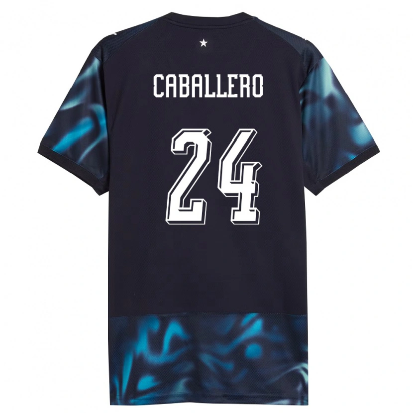 Danxen Mujer Camiseta Paraguay Gustavo Caballero #24 Marino Azul Cielo 2ª Equipación 26-28 La Camisa México