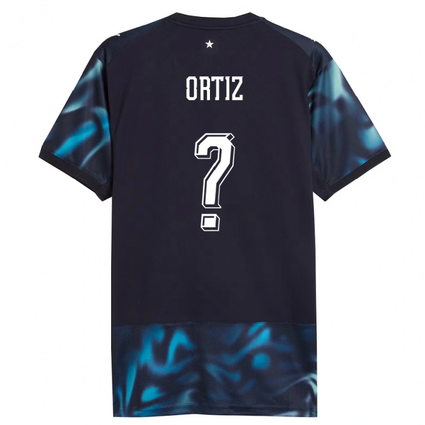 Danxen Mujer Camiseta Paraguay Rolando Ortíz #0 Marino Azul Cielo 2ª Equipación 26-28 La Camisa México
