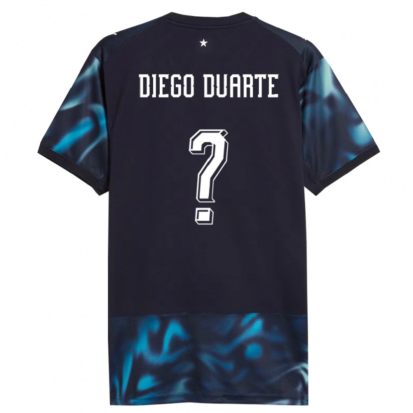 Danxen Mujer Camiseta Paraguay Diego Duarte #0 Marino Azul Cielo 2ª Equipación 26-28 La Camisa México