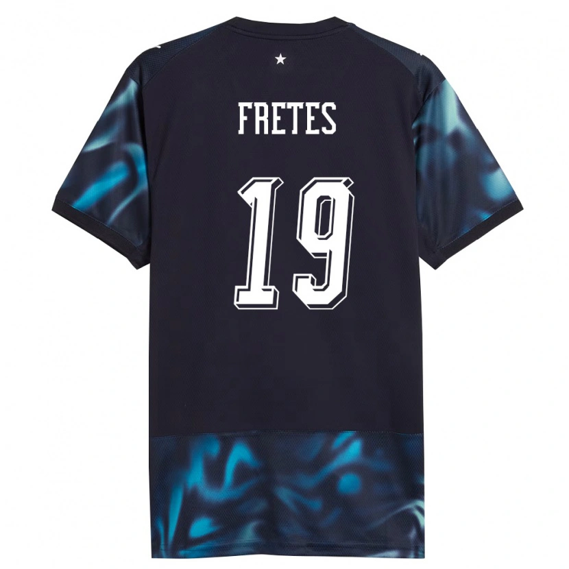 Danxen Mujer Camiseta Paraguay Alexis Fretes #19 Marino Azul Cielo 2ª Equipación 26-28 La Camisa México