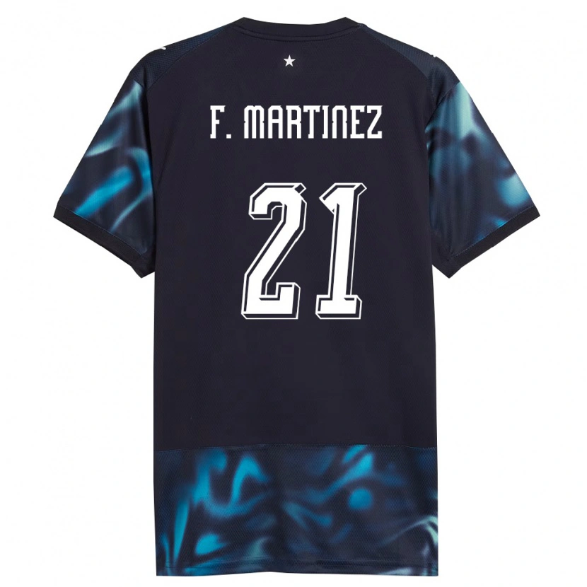 Danxen Mujer Camiseta Paraguay Fiorela Martínez #21 Marino Azul Cielo 2ª Equipación 26-28 La Camisa México