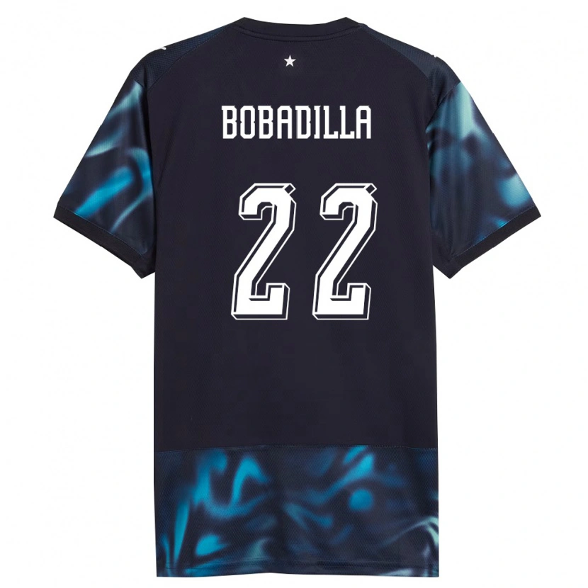 Danxen Mujer Camiseta Paraguay Dylan Bobadilla #22 Marino Azul Cielo 2ª Equipación 26-28 La Camisa México