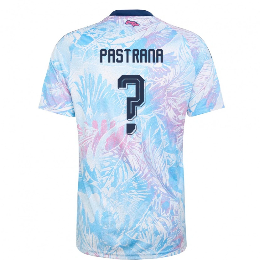 Danxen Mujer Camiseta Costa Rica Sebastián Pastrana #0 Azul Cielo Marino Rosa 2ª Equipación 26-28 La Camisa México