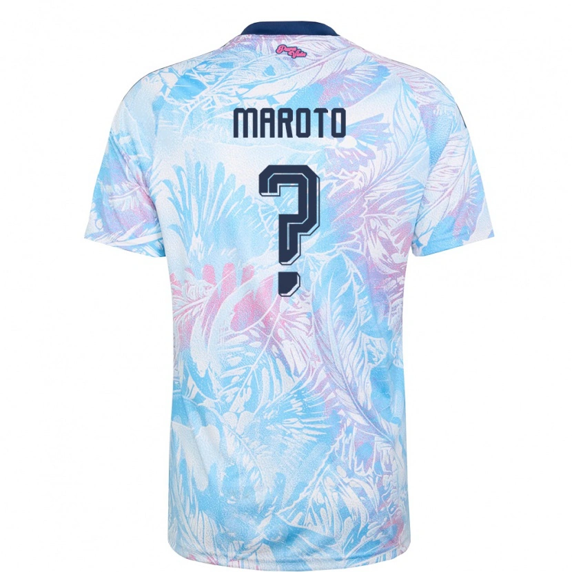 Danxen Mujer Camiseta Costa Rica Victor Maroto #0 Azul Cielo Marino Rosa 2ª Equipación 26-28 La Camisa México