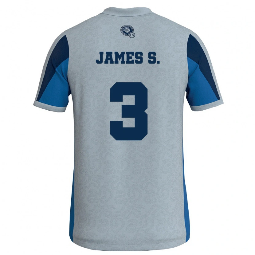 Danxen Mujer Camiseta El Salvador James Sánchez #3 Blanco Azul Cielo 2ª Equipación 26-28 La Camisa México