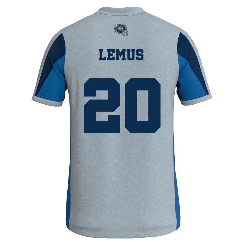 Danxen Mujer Camiseta El Salvador Diego Lemus #20 Blanco Azul Cielo 2ª Equipación 26-28 La Camisa México