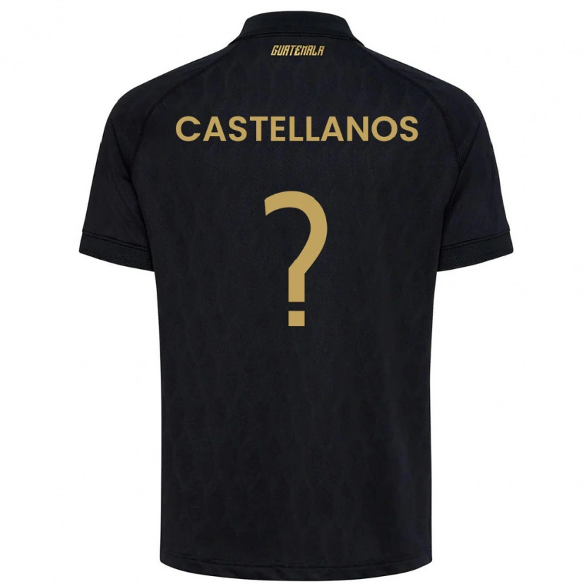 Danxen Mujer Camiseta Guatemala Jezmin Castellanos #0 Negro Azul Cielo Blanco 2ª Equipación 26-28 La Camisa México
