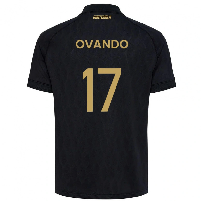 Danxen Mujer Camiseta Guatemala Sandra Ovando #17 Negro Azul Cielo Blanco 2ª Equipación 26-28 La Camisa México