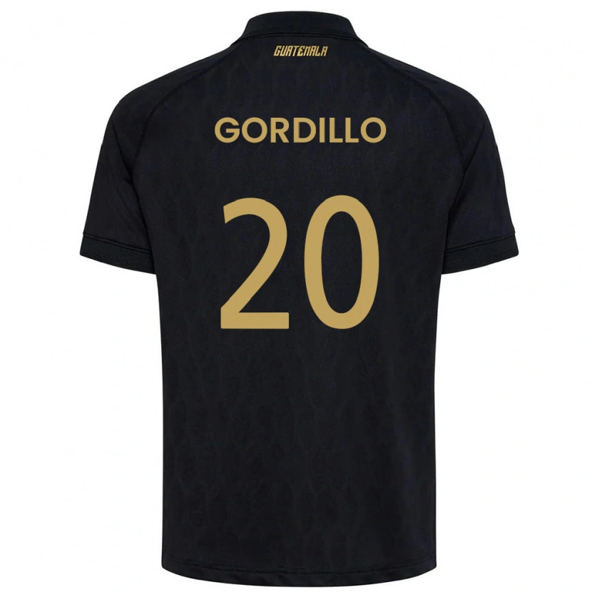 Danxen Mujer Camiseta Guatemala Gerardo Gordillo #20 Negro Azul Cielo Blanco 2ª Equipación 26-28 La Camisa México