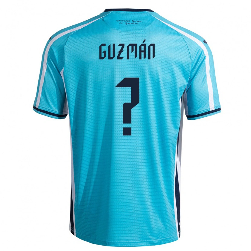 Danxen Mujer Camiseta Honduras Giselle Guzmán #0 Azul Cielo Marino 2ª Equipación 26-28 La Camisa México