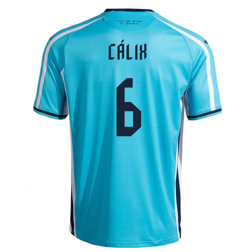 Danxen Mujer Camiseta Honduras Noel Cálix #6 Azul Cielo Marino 2ª Equipación 26-28 La Camisa México