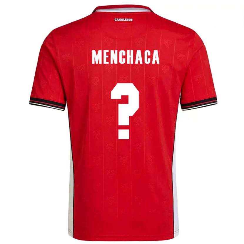 Danxen Niño Camiseta Panamá Yamell Menchaca #0 Rojo Marrón Blanco 1ª Equipación 26-28 La Camisa México