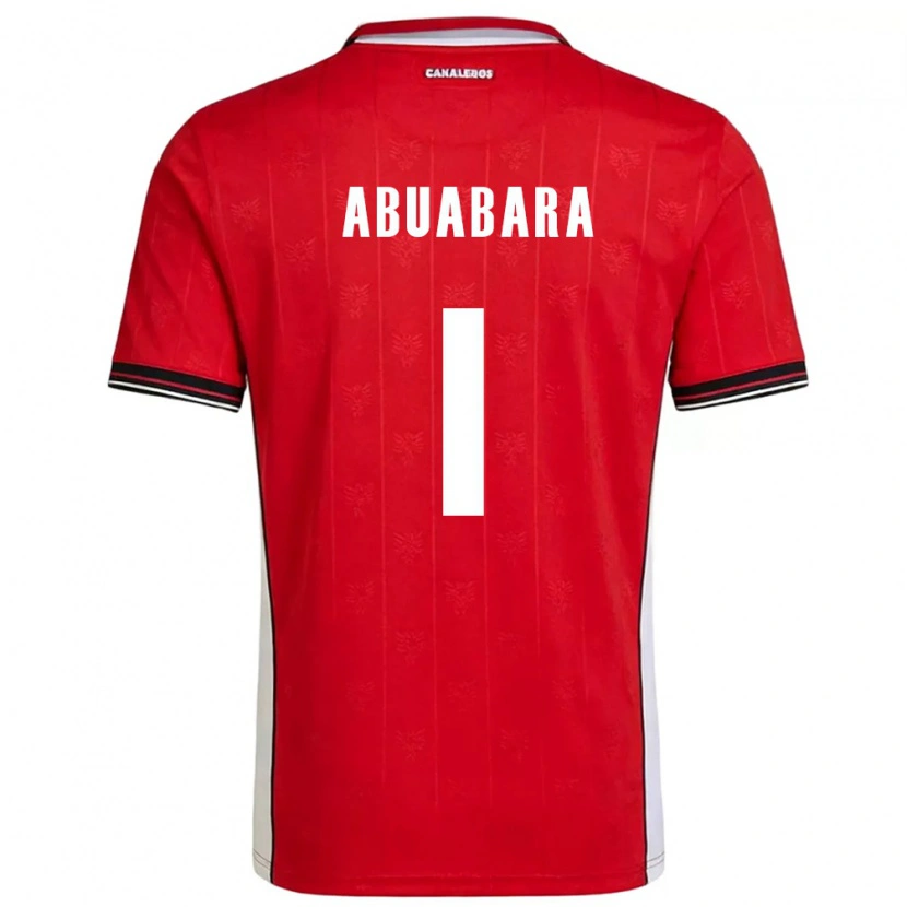 Danxen Niño Camiseta Panamá Isaías Abuabara #1 Rojo Marrón Blanco 1ª Equipación 26-28 La Camisa México