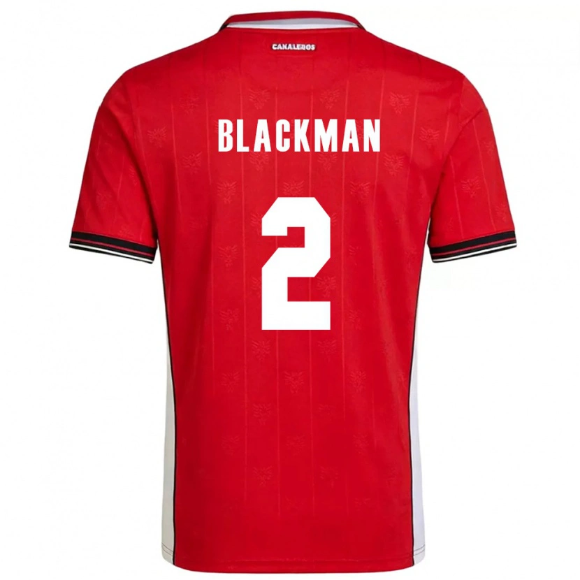 Danxen Niño Camiseta Panamá César Blackman #2 Rojo Marrón Blanco 1ª Equipación 26-28 La Camisa México