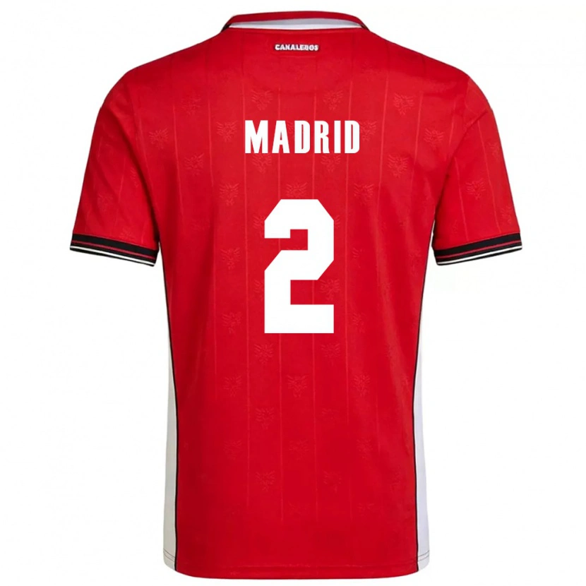 Danxen Niño Camiseta Panamá Dayane Madrid #2 Rojo Marrón Blanco 1ª Equipación 26-28 La Camisa México