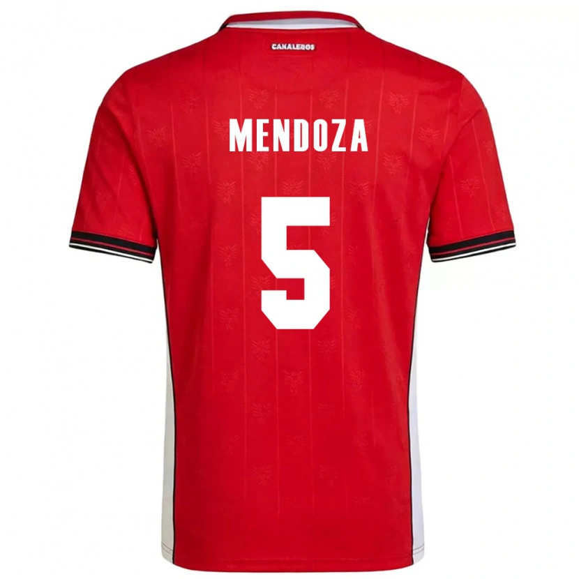Danxen Niño Camiseta Panamá Gabriel Mendoza #5 Rojo Marrón Blanco 1ª Equipación 26-28 La Camisa México
