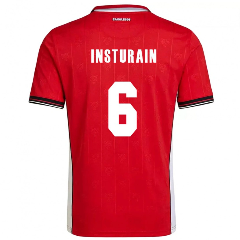 Danxen Niño Camiseta Panamá Jossimar Insturain #6 Rojo Marrón Blanco 1ª Equipación 26-28 La Camisa México