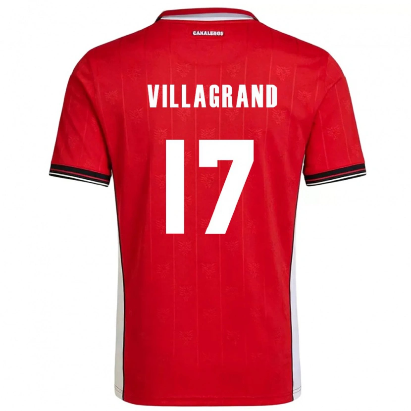 Danxen Niño Camiseta Panamá Gabriela Villagrand #17 Rojo Marrón Blanco 1ª Equipación 26-28 La Camisa México