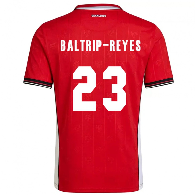 Danxen Niño Camiseta Panamá Carina Baltrip-Reyes #23 Rojo Marrón Blanco 1ª Equipación 26-28 La Camisa México