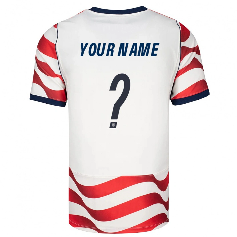 Danxen Niño Camiseta Estados Unidos Su Nombre #0 Rojo Blanco Negro 1ª Equipación 26-28 La Camisa México