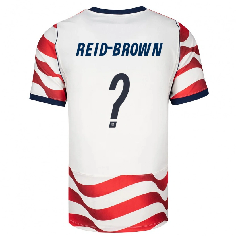 Danxen Niño Camiseta Estados Unidos Tahir Reid-Brown #0 Rojo Blanco Negro 1ª Equipación 26-28 La Camisa México