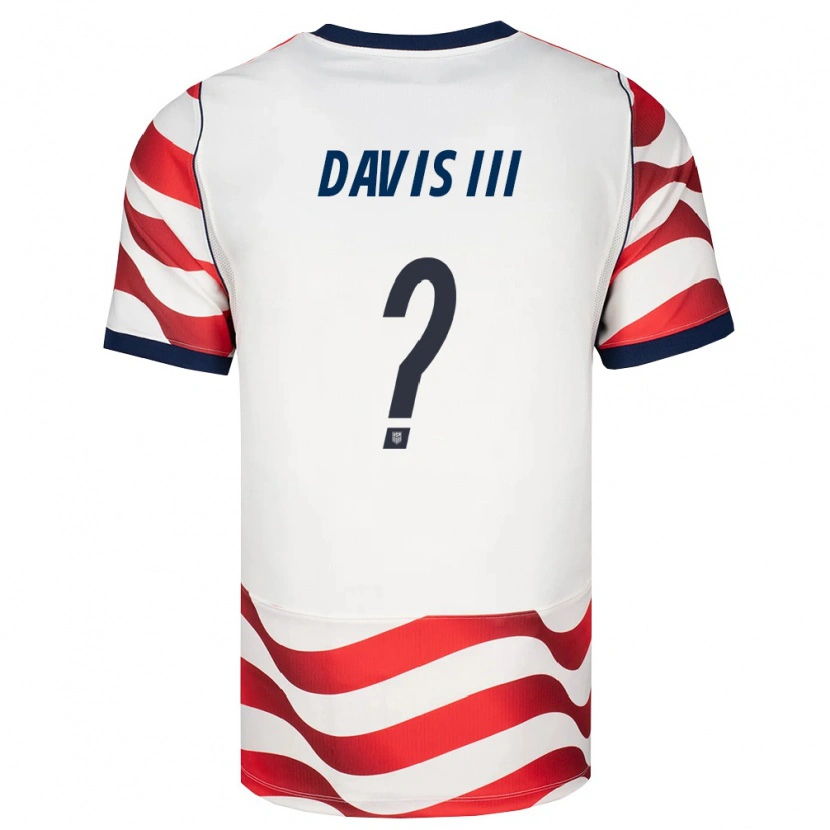Danxen Niño Camiseta Estados Unidos Eddy Davis Iii #0 Rojo Blanco Negro 1ª Equipación 26-28 La Camisa México