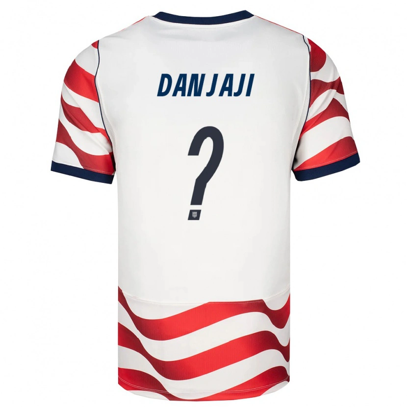 Danxen Niño Camiseta Estados Unidos Jamil Danjaji #0 Rojo Blanco Negro 1ª Equipación 26-28 La Camisa México