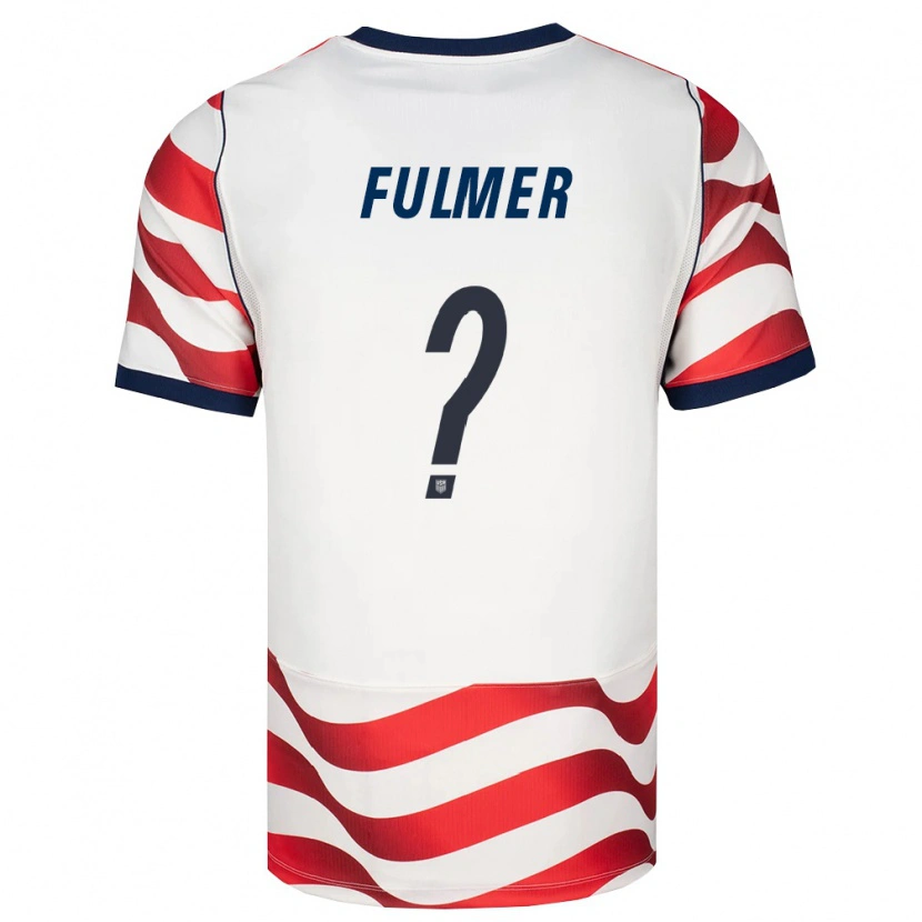 Danxen Niño Camiseta Estados Unidos Jaxson Fulmer #0 Rojo Blanco Negro 1ª Equipación 26-28 La Camisa México
