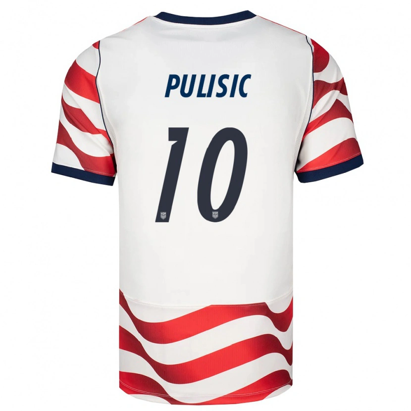 Danxen Niño Camiseta Estados Unidos Christian Pulisic #10 Rojo Blanco Negro 1ª Equipación 26-28 La Camisa México