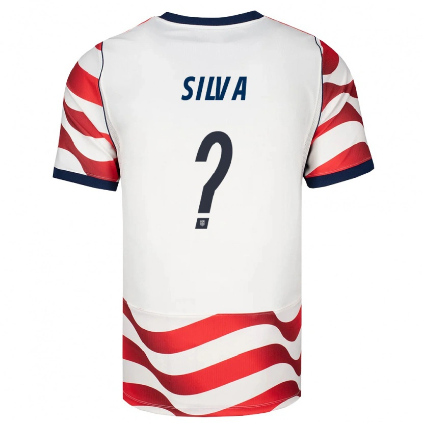 Danxen Niño Camiseta Estados Unidos Luan Silva #0 Rojo Blanco Negro 1ª Equipación 26-28 La Camisa México