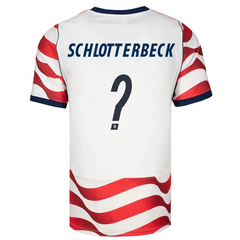 Danxen Niño Camiseta Estados Unidos Ryan Schlotterbeck #0 Rojo Blanco Negro 1ª Equipación 26-28 La Camisa México