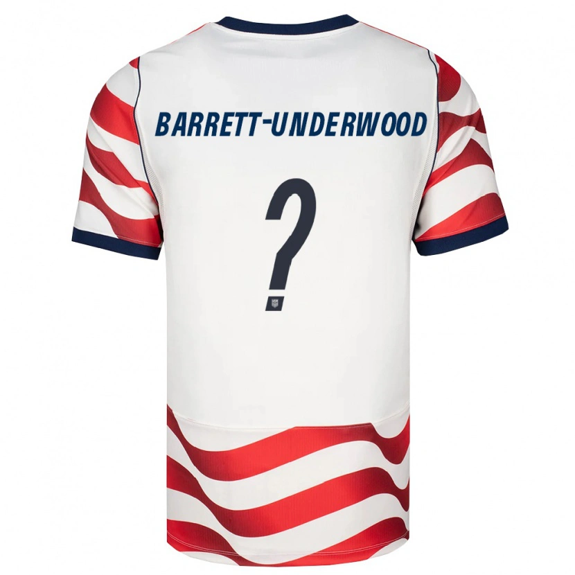 Danxen Niño Camiseta Estados Unidos Keehan Barret-Underwood #0 Rojo Blanco Negro 1ª Equipación 26-28 La Camisa México