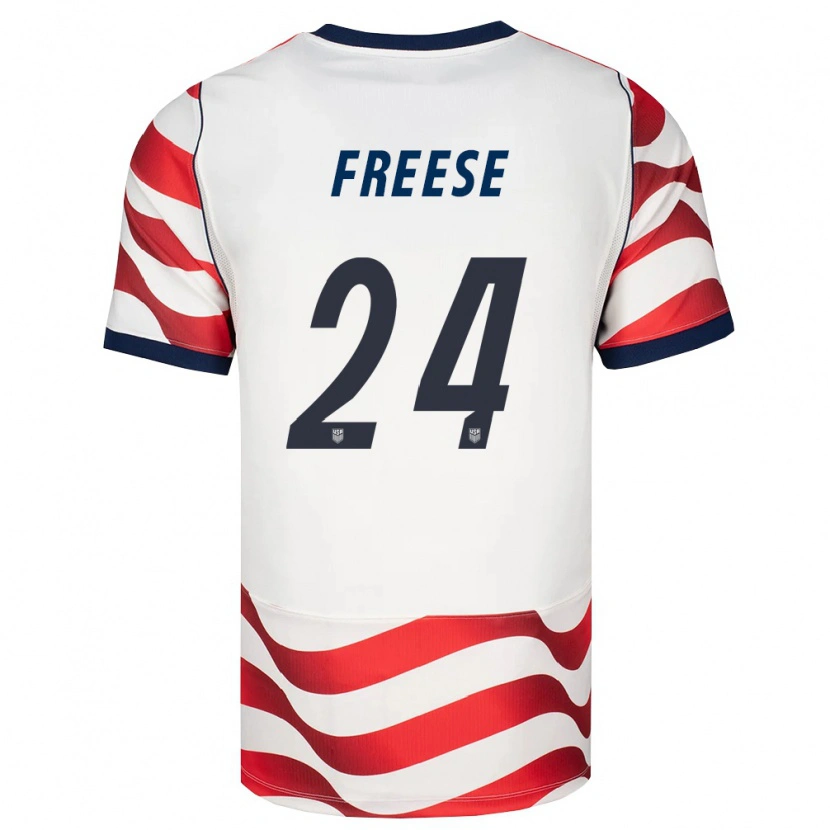 Danxen Niño Camiseta Estados Unidos Matt Freese #24 Rojo Blanco Negro 1ª Equipación 26-28 La Camisa México