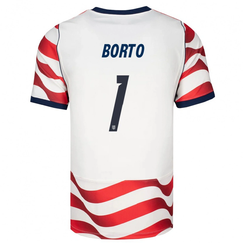 Danxen Niño Camiseta Estados Unidos Alexander Borto #1 Rojo Blanco Negro 1ª Equipación 26-28 La Camisa México