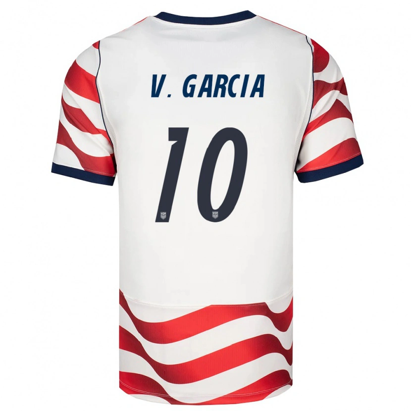 Danxen Niño Camiseta Estados Unidos Vinny Garcia #10 Rojo Blanco Negro 1ª Equipación 26-28 La Camisa México