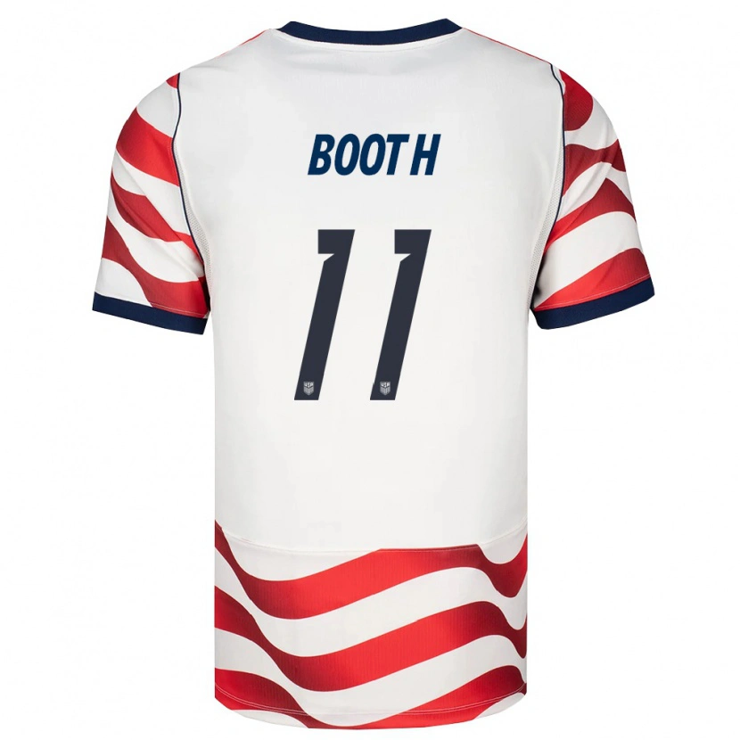 Danxen Niño Camiseta Estados Unidos Zach Booth #11 Rojo Blanco Negro 1ª Equipación 26-28 La Camisa México