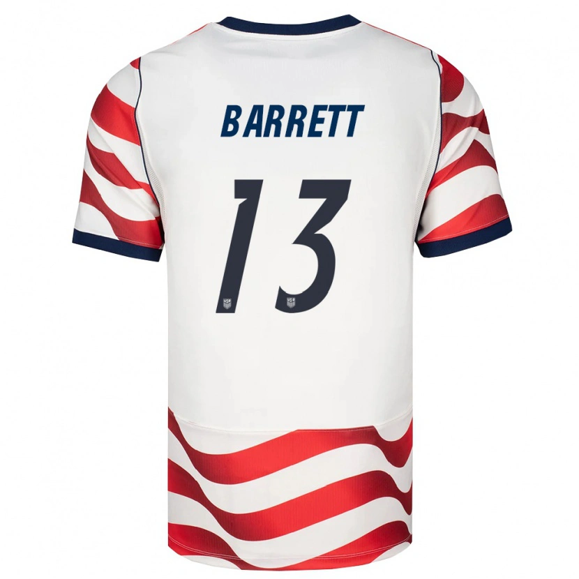 Danxen Niño Camiseta Estados Unidos Daniel Barrett #13 Rojo Blanco Negro 1ª Equipación 26-28 La Camisa México