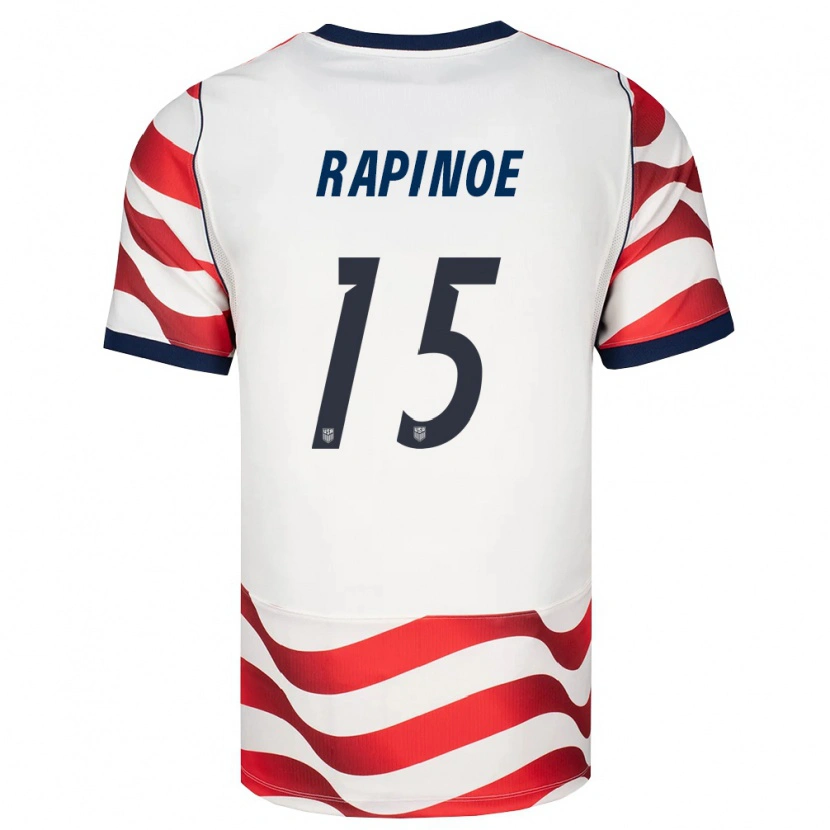 Danxen Niño Camiseta Estados Unidos Megan Rapinoe #15 Rojo Blanco Negro 1ª Equipación 26-28 La Camisa México